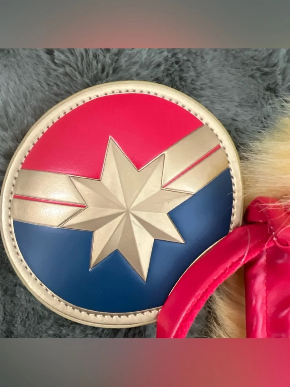 Captain Marvel Red & Blue Character Ear Headband NWT - Picture 3 of 7